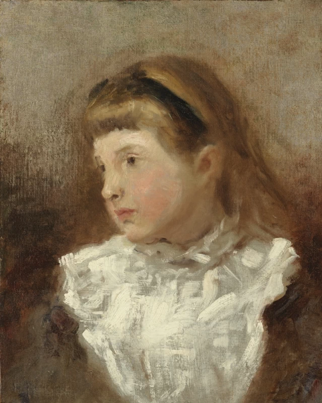 30-Édouard Manet, Bambina in abito con carre bianco-Nelson-Atkins Museum of Art, Kansas City  
